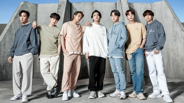 BTSメンバーのジン, ユンギ, ホソク, ナムジュン, ジミン, テテ, グク