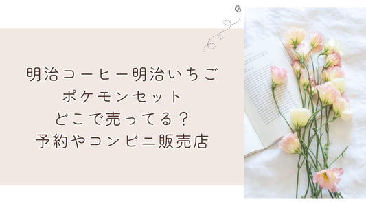 明治コーヒー明治いちごポケモンセットどこで売ってる？