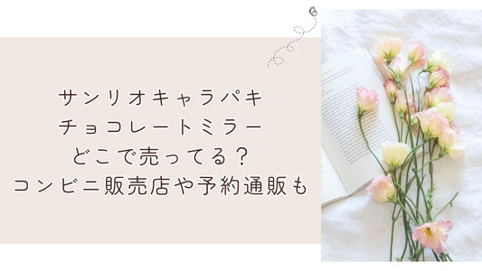 サンリオキャラパキチョコレートミラーどこで売ってる？コンビニ販売店や予約通販も