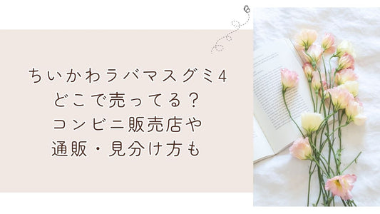 ちいかわラバマスグミ4どこで売ってる？コンビニ販売店や通販・見分け方も