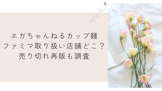 エガちゃんねるカップ麺ファミマ取り扱い店舗どこ？売り切れ再販も調査