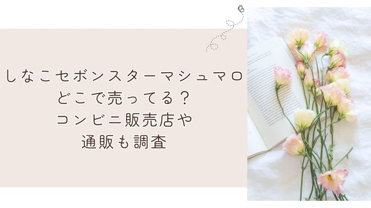 しなこセボンスターマシュマロどこで売ってる？コンビニ販売店や通販も調査